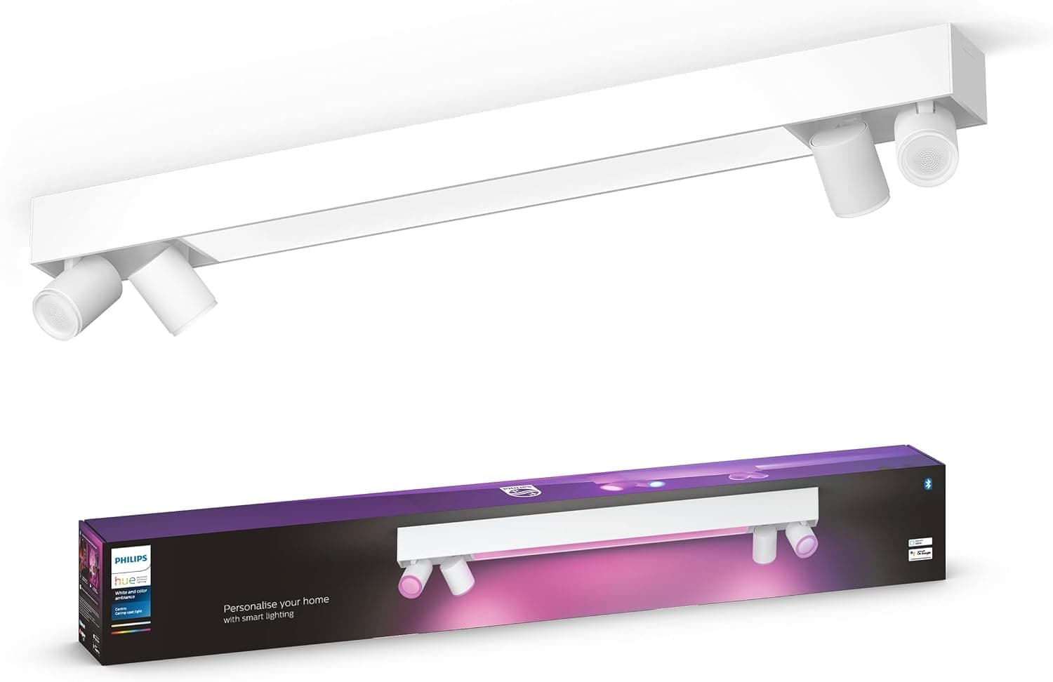 Philips Hue Centris Led 4lü Akıllı Spot Lamba 4x4.2W (Beyaz) - 25.000 Saat Ampul Kullanım Ömrü