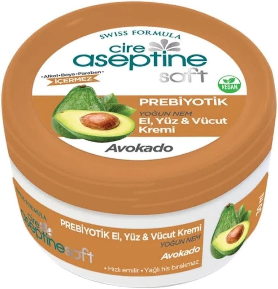 CİRE ASEPTİNE Soft Prebiyotik Avokado El, Yüz ve Vücut Kremi 30 ml