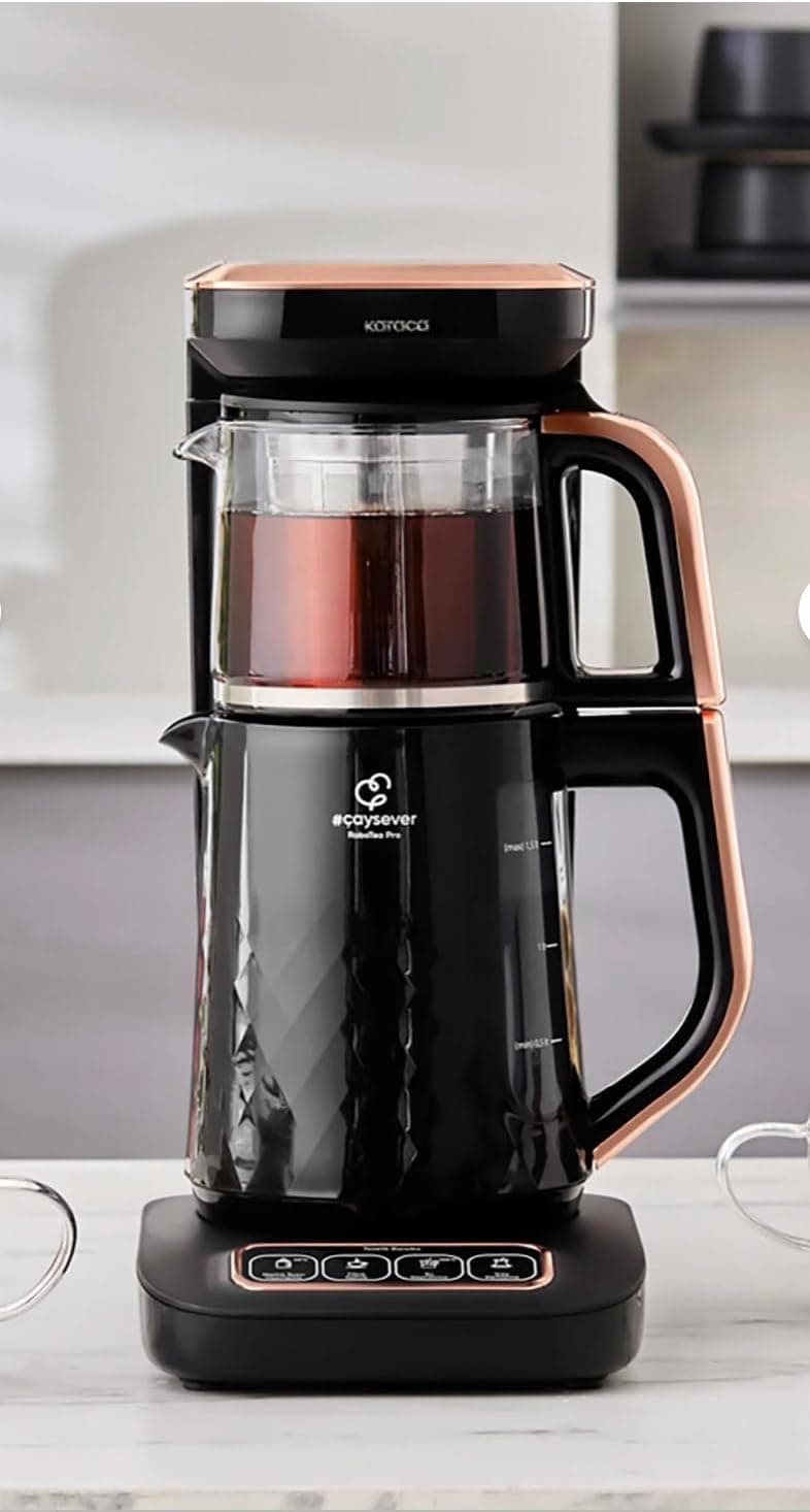 KARACA ÇAYSEVER ROBOTEA PRO QUARTZ 4 IN 1 BLACK COPPER