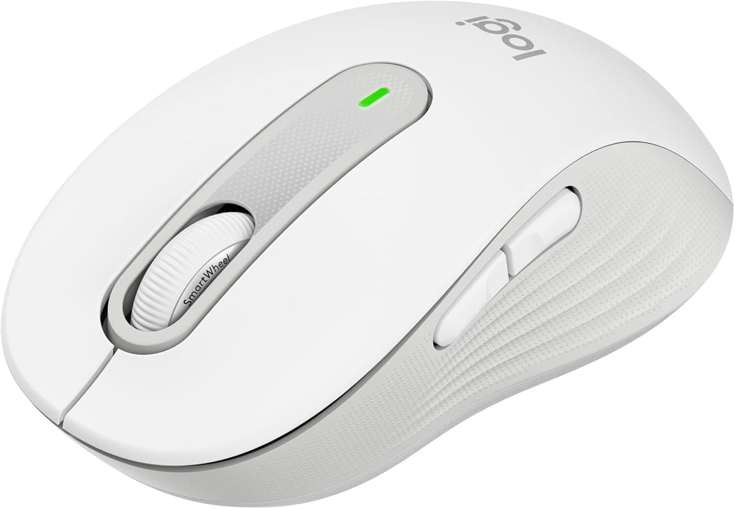 Logitech Signature M650 Kablosuz Mouse, Küçük ve Orta Boy Sağ El için, 4000 DPI, Sessiz, Bluetooth, Logi Bolt USB Alıcı, 24 Ay Pil Ömrü, Beyaz