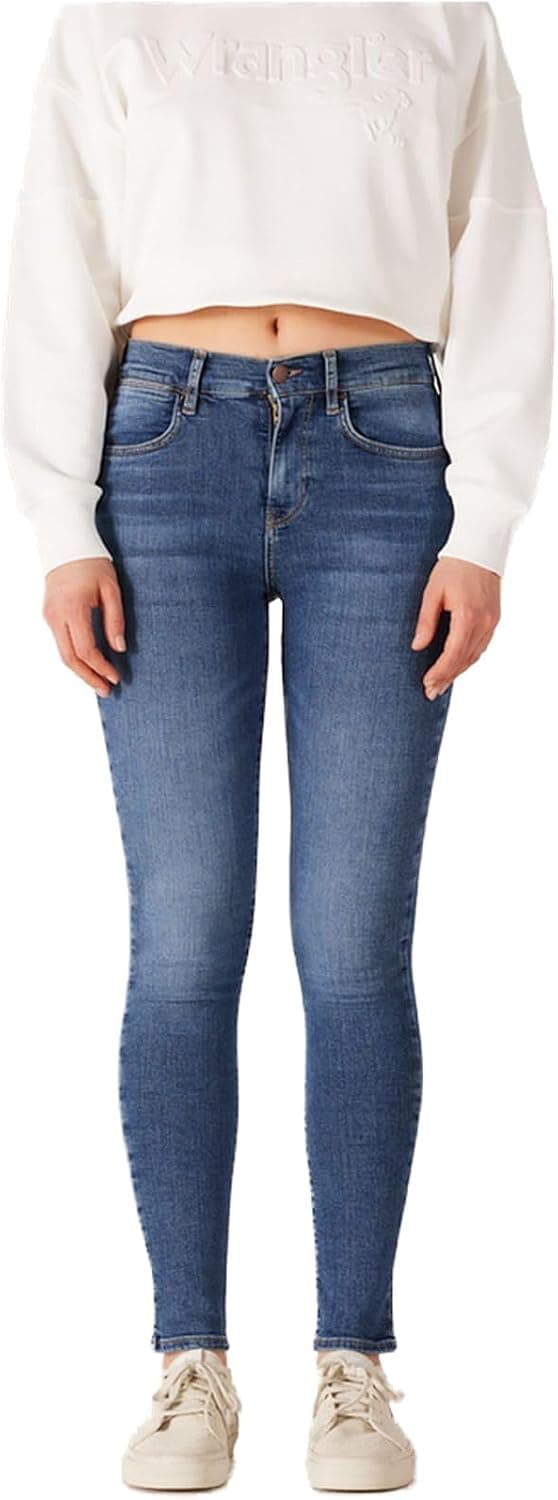 Wrangler High Rise Skinny Jean Pantolon Jean Pantolon Kadın