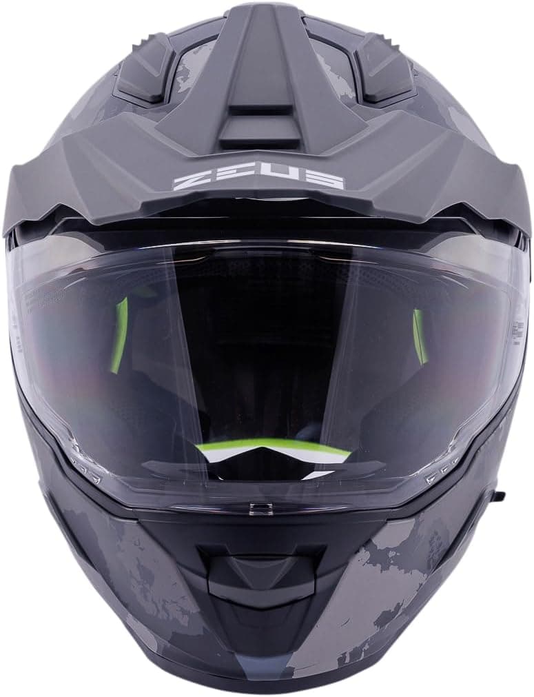 ZEUS ZS-913 Kapalı Motosiklet Kaskı Matt Black Grey Silver