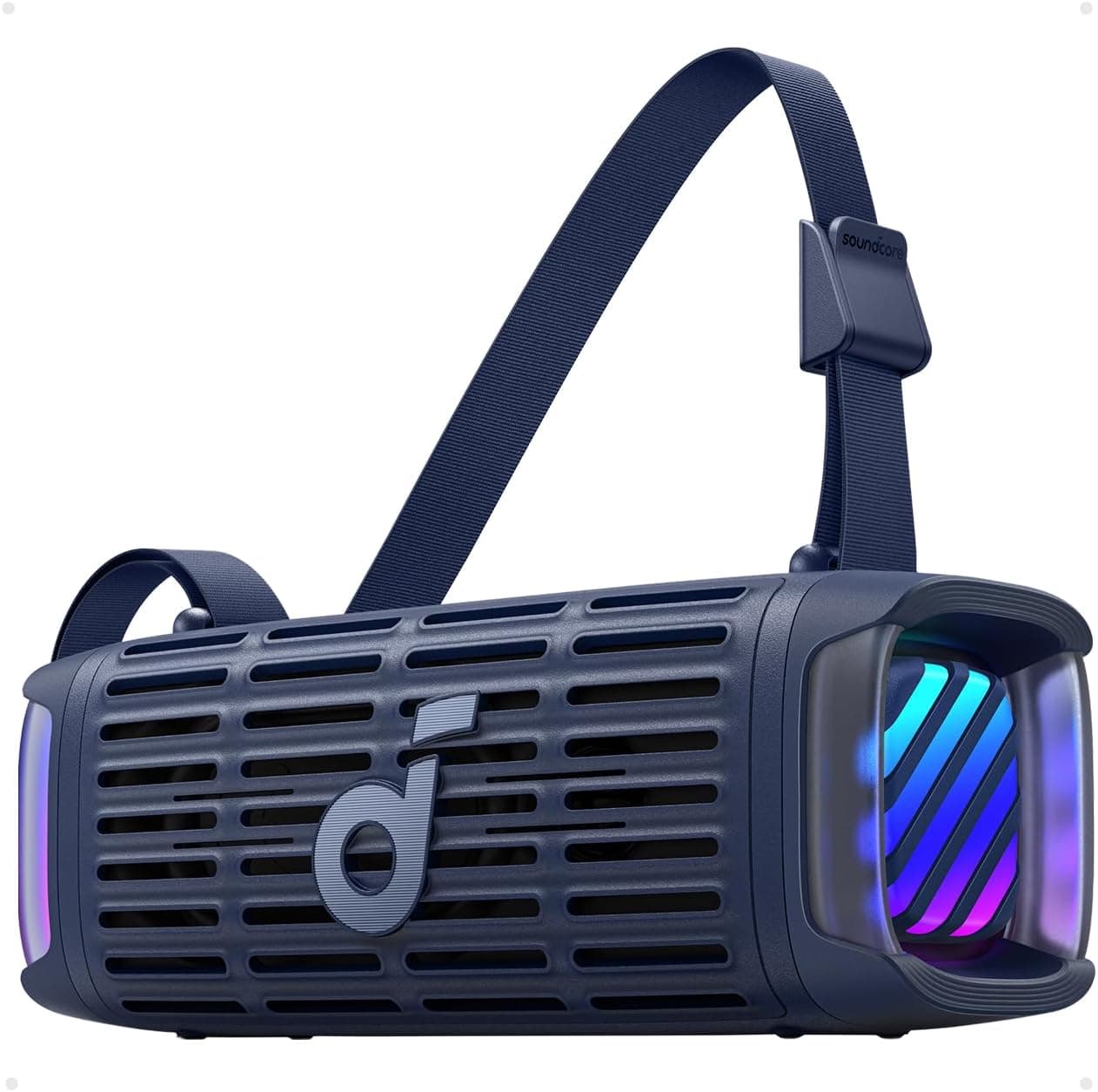 Soundcore Boom 3i Bluetooth Hoparlör, IP68 Su Geçirmez, 50W BassUp™ 2.0 Ses, 16 Saat Çalma Süresi, Mavi - D5100