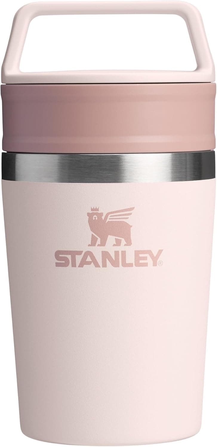 STANLEY Café-to-Go Termos Bardak 0.23 Litre - Pembe Kuvars (Rose Quartz) | Paslanmaz Çelik