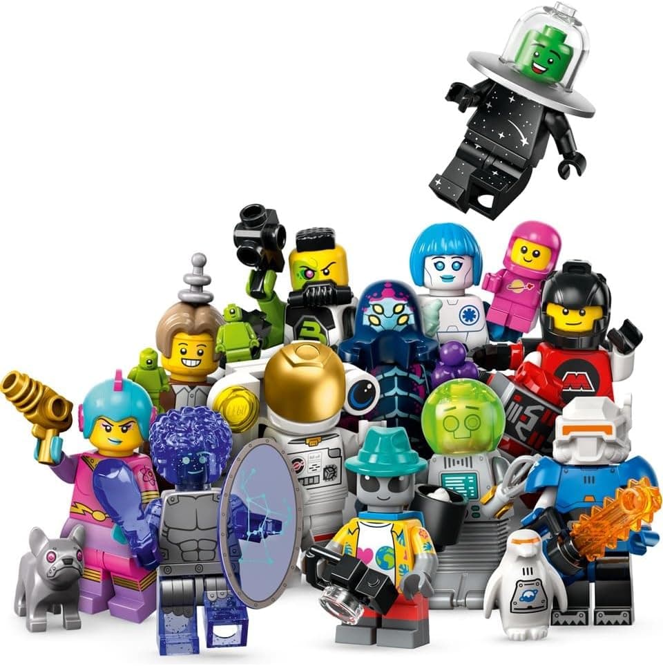 LEGO 71046 Serıes 26 Space Mınıfıgures Seri 26 Uzay Kostümlü Minifigür Seti 12 Li Tam Set