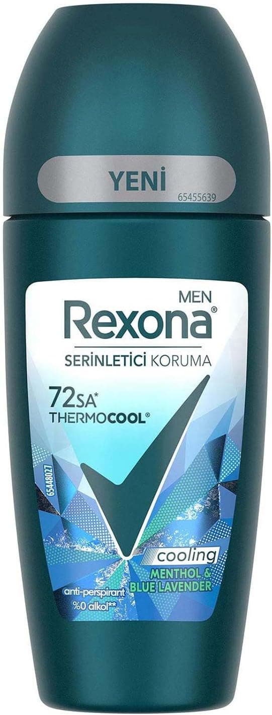 Rexona Men Thermocool Erkek Roll-On Deodorant Menthol & Blue Lavender 50 Ml