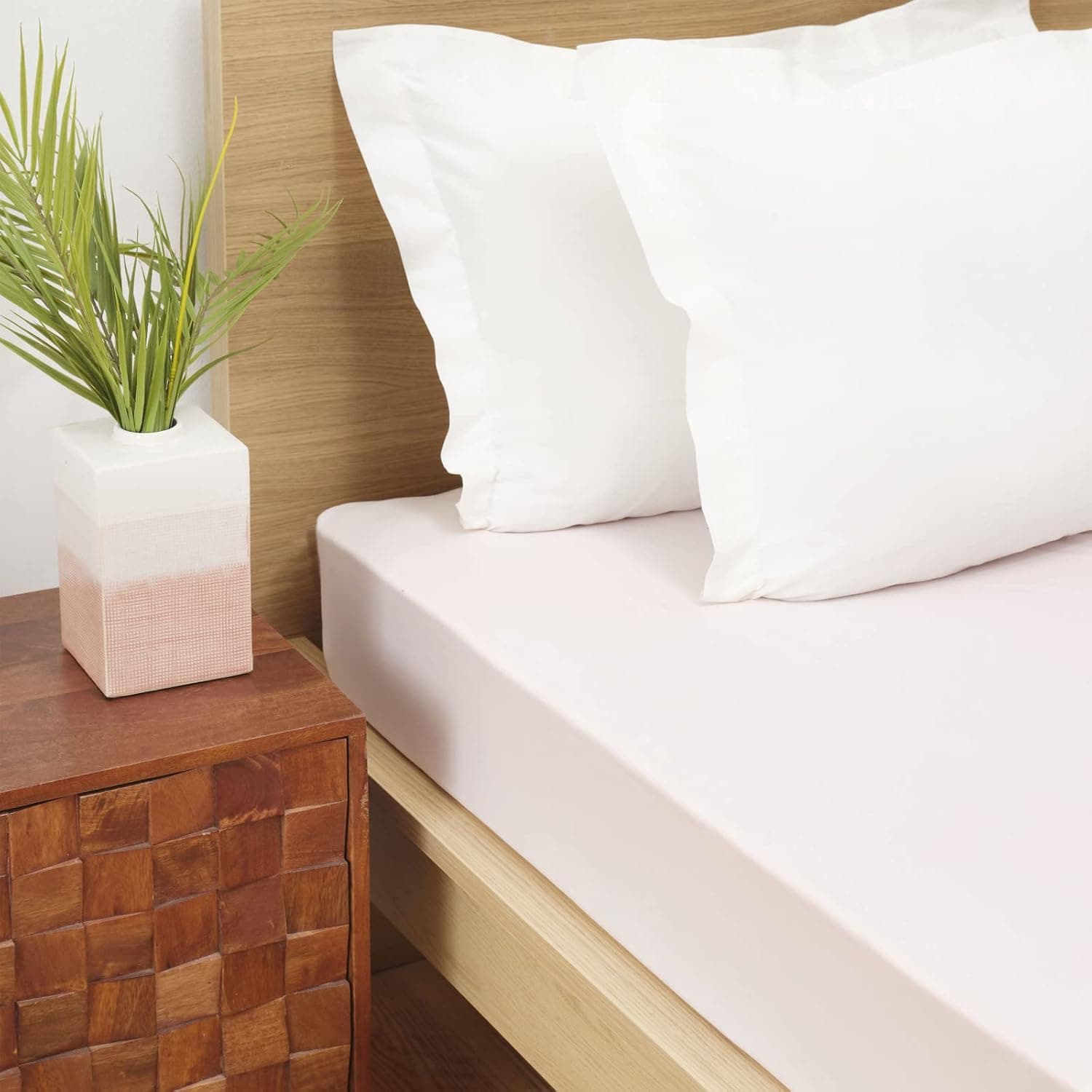 Karaca Home Açık Pembe Penye Tek Kişilik Lastikli Çarşaf
