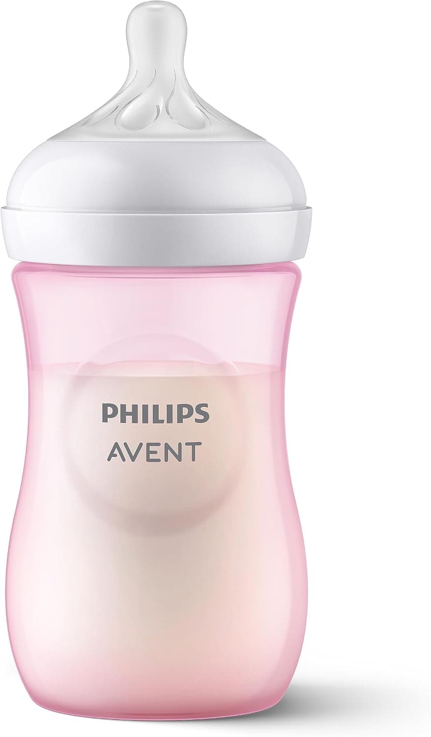 Philips Avent Doğal Tepkili Biberon, 260 ml, 3-6 Ay+, Akıtmaz Emzik, Kolik ve Gaz Önleyici, BPA İçermez, Pembe, SCY903/11