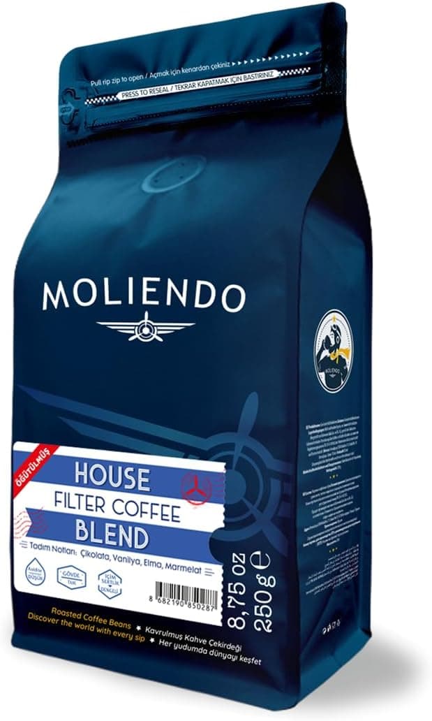 Moliendo Finest Coffee House Blend Filtre Kahve (Öğütülmüş Filtre Kahve) 250 g