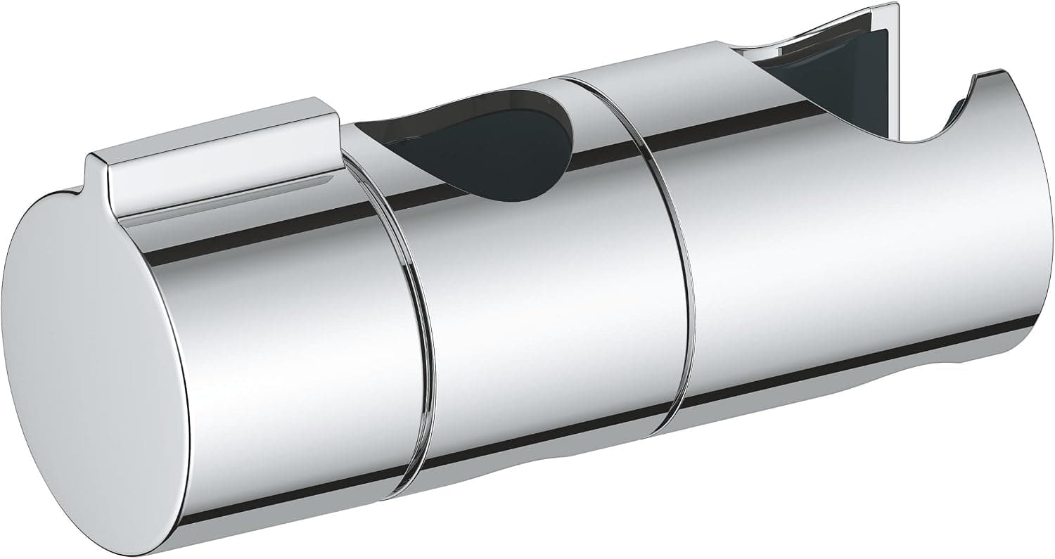 GROHE Vitalio Universal Duş Başlığı Tutucu, 22 mm Sürgülü Raylar ile Uyumlu, El Duşu Tutucu, Duş Başlığı Askısı, Hareketli, Ayarlanabilir, Krom, 27723001