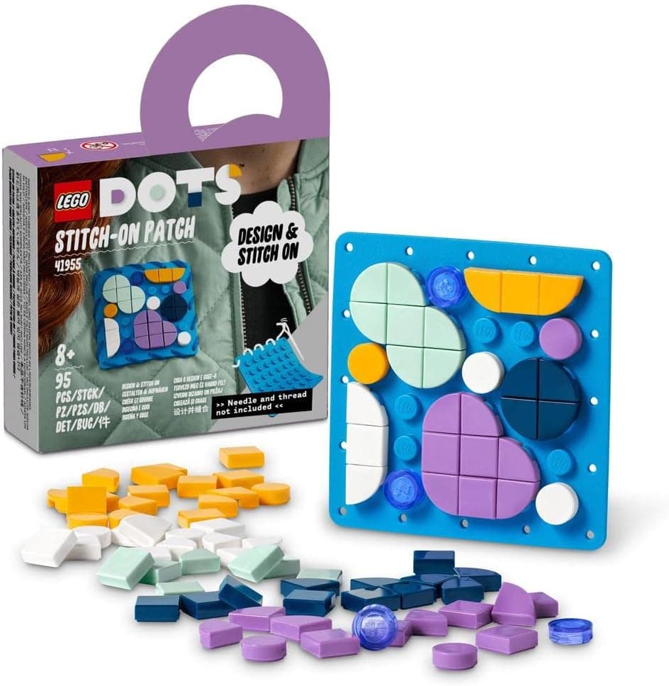 LEGO® DOTS Dikilebilir Kare Parça 41955 * 8 Yaş ve Üzeri Sanat ve El Sanatları meraklıları için Kendin Yap Kişiselleştirilebilir Moda Süsleme Yapım Seti (95 Parça)