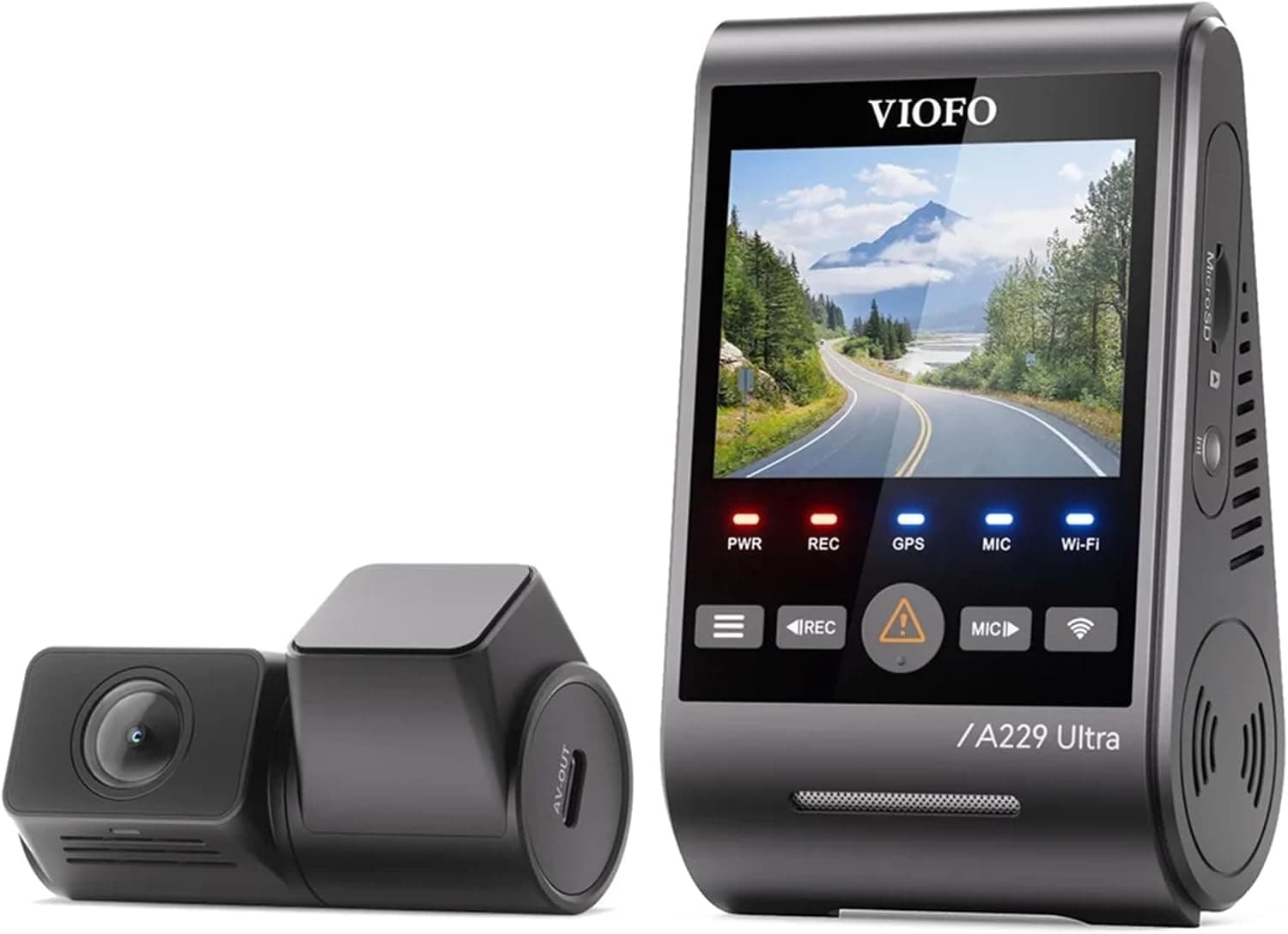 Viofo A229 Ultra 2 Kameralı Ön ve Arka 4K+4K Sony Starvis 2 Sensörlü Dual HDR Wi-Fi 6 GPSli Araç Kamerası