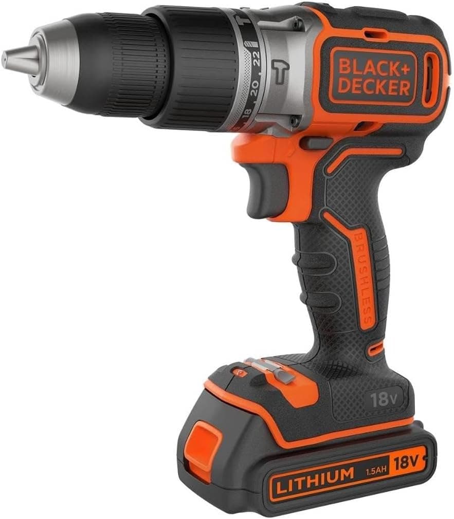 Black + Decker Bcd383d2xk-Qw 18v 2ah Powerconnect Çift Bataryalı Darbeli Matkap (2 X 2,0ah Şarj Göstergeli Batarya, 1a Şarj Cihazı ve Özel Saklama Kutusu)