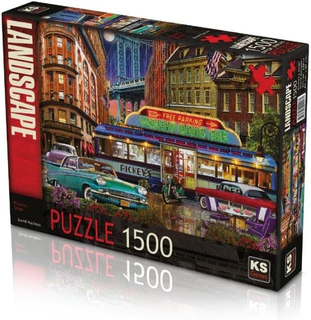 Ks Games 1500 Puzzle Rickeys Diner - David Maclean Puzzle