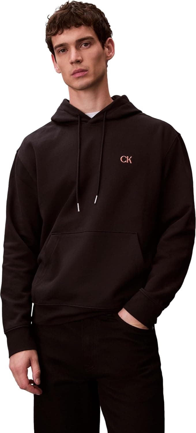 Calvin Klein EU 350TERRY CK CIRCLE GRAPHIC HO Sweatshirt Erkek