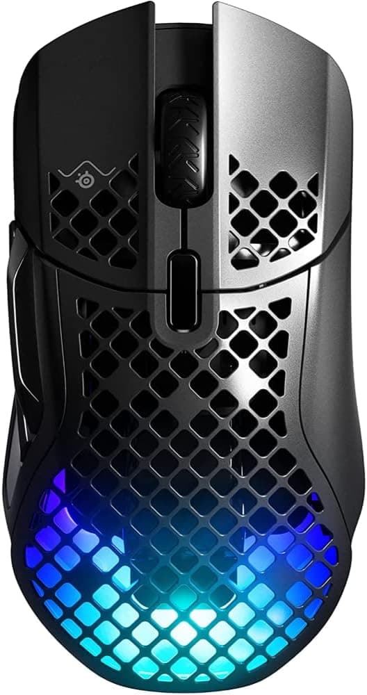 SteelSeries Aerox 5 Wireless Gaming Mouse - 74 Gram, 9 Tuşlu - Bluetooth/2,4 GHz – IP54 Suya ve Toza Dayanıklı - PC/MAC - Siyah