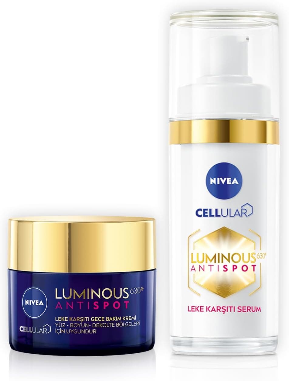 Nivea Luminous630 Leke Karsiti Serum 30ml + Luminous630 Leke Karsiti Gece Yüz Kremi 50ml