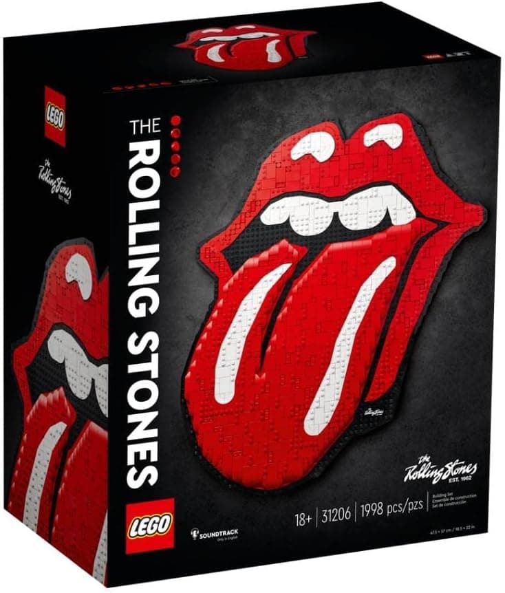 LEGO® Art The Rolling Stones 31206 - Rock Müzik Hayranları ve Yetişkinler için Hatıra Duvar Tablosu Yapım Seti (1998 Parça)