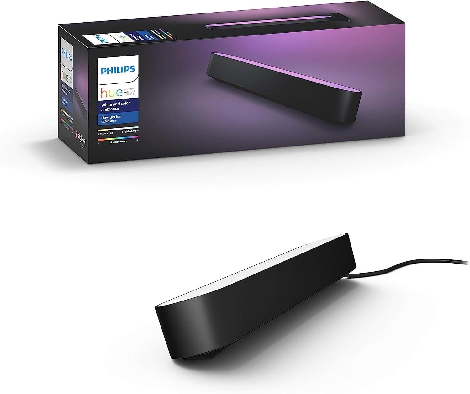 Philips HueWCA Play Genişletme Paketi, Akıllı LED Aydınlatma, Siyah (Güç adaptörü dahil değildir) - 25.000 Saat Ampul Kullanım Ömrü