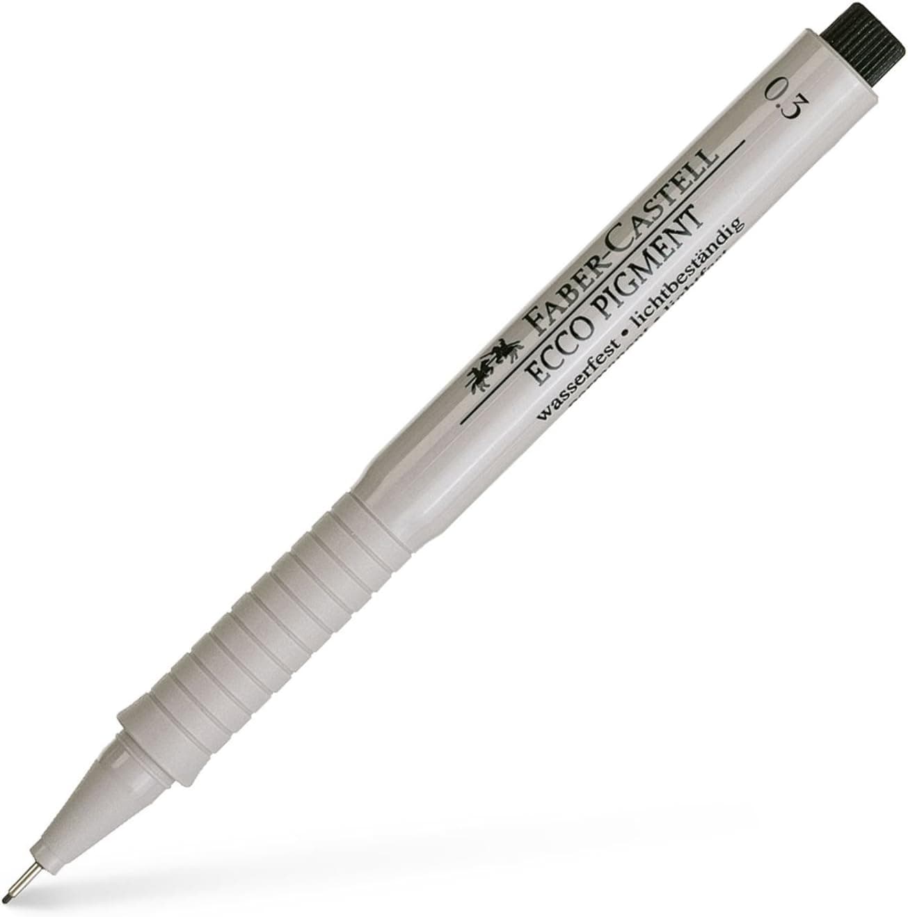 Faber-Castell Ecco Pigment Teknik Çizim Kalemi, 0.3 mm Uç, Işık ve Su Geçirmez Mürekkep, Cetvel ve Şablon Uyumlu