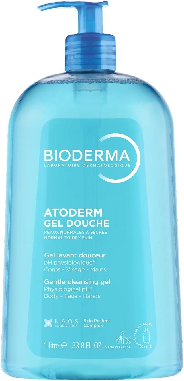 Bioderma Atoderm Shower Gel Aile Boyu Kuru Ciltler için Nemlendirici Duş Jeli Bebek Çocuk Yetişkin 1 Lt