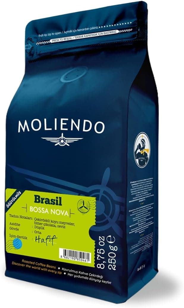 Moliendo Finest Coffee Brasil Bossa Nova Yöresel Kahve (Öğütülmüş Filtre Kahve) 250 g
