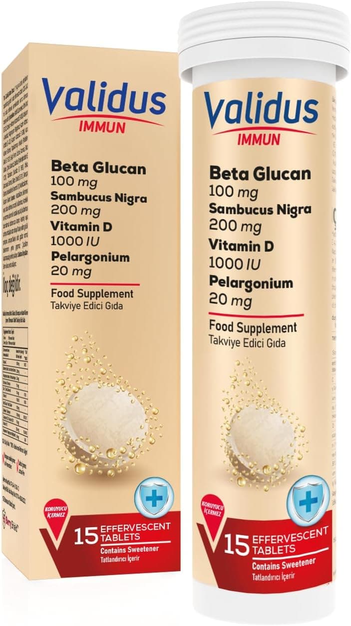 Validus Immun Beta Glucan + Echinacea Efervesan Tablet