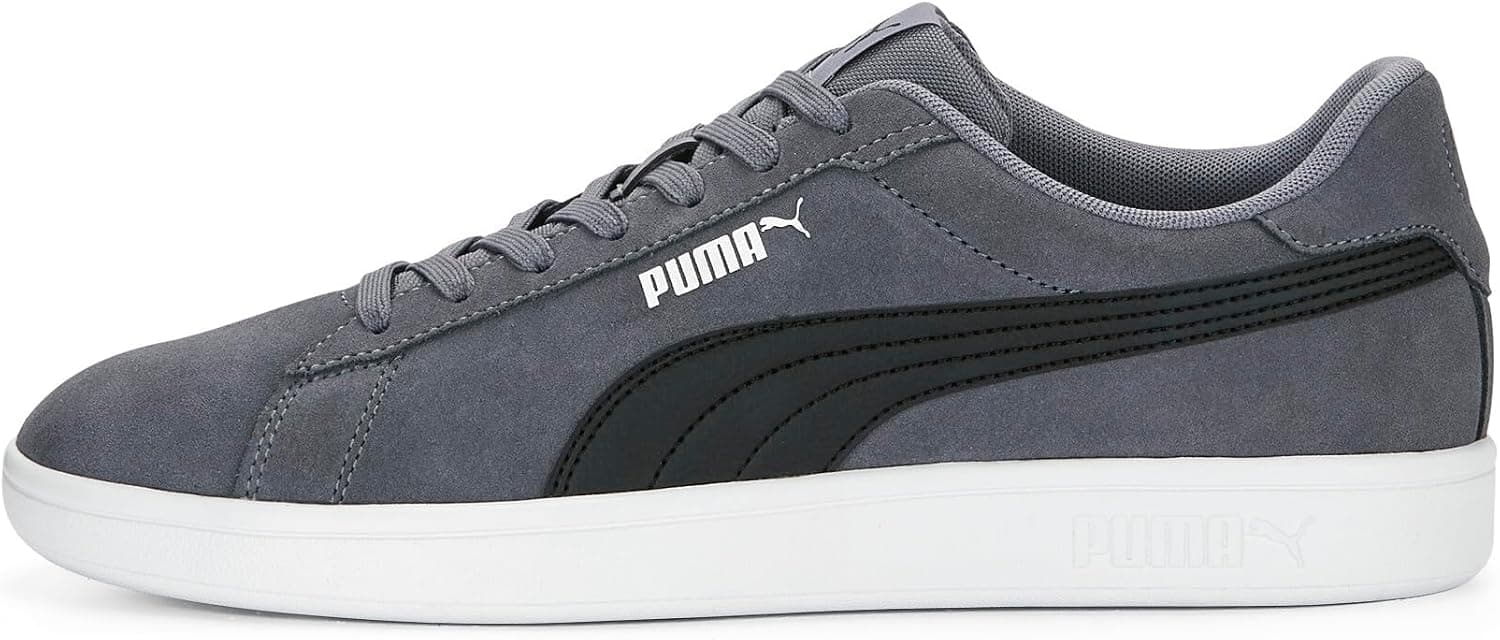 Puma Smash 3.0 Sneakers Unisex Yetişkin Spor Ayakkabı, PUMA Black-PUMA White, 40