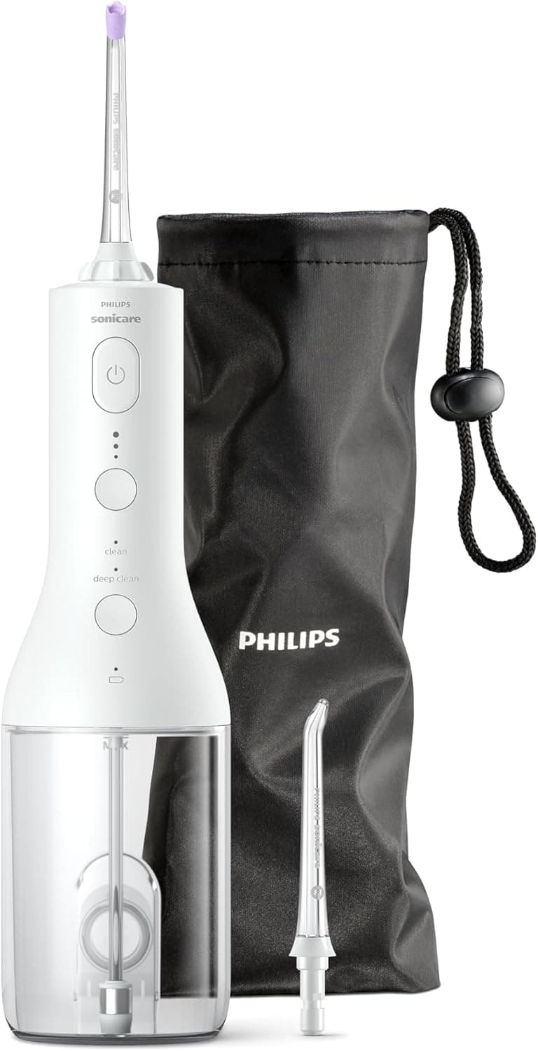 Philips Sonicare Power Flosser 3000 Kablosuz Ağız Duşu, Hızlı ve Etkili Diş Arası Temizliği, Quad Stream Teknolojisi, Yedek Başlıklı, Beyaz, HX3826/31