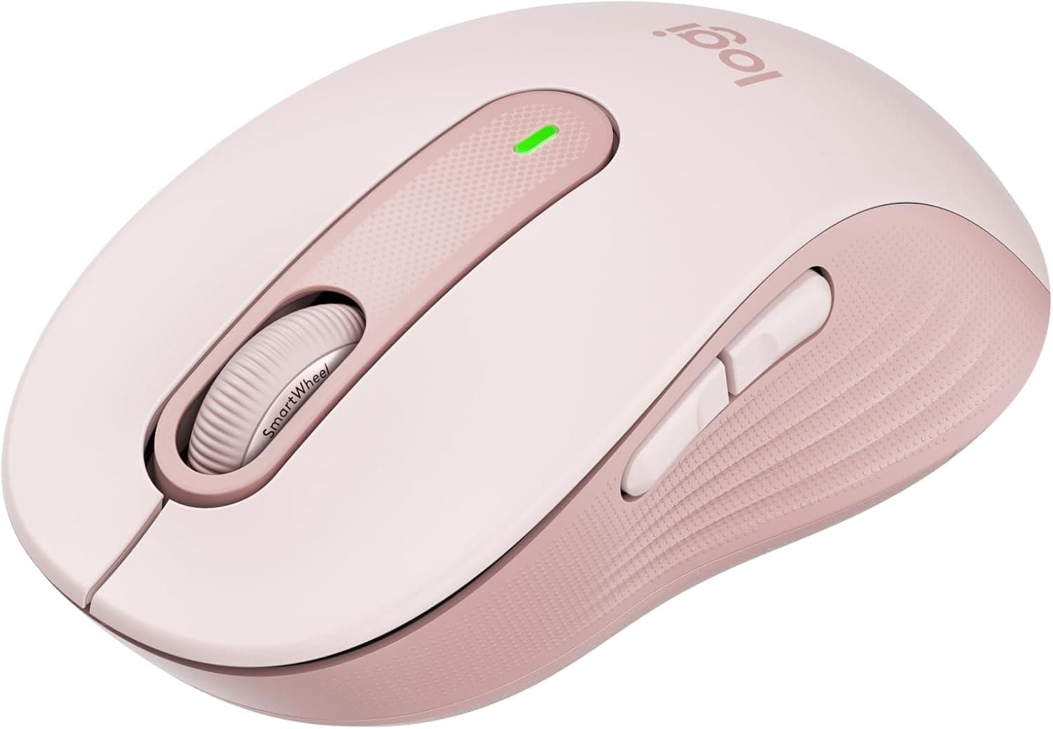 Logitech Signature M650 Kablosuz Mouse, Küçük ve Orta Boy Sağ El için, 4000 DPI, Sessiz, Bluetooth, Logi Bolt USB Alıcı, 24 Ay Pil Ömrü, Pembe