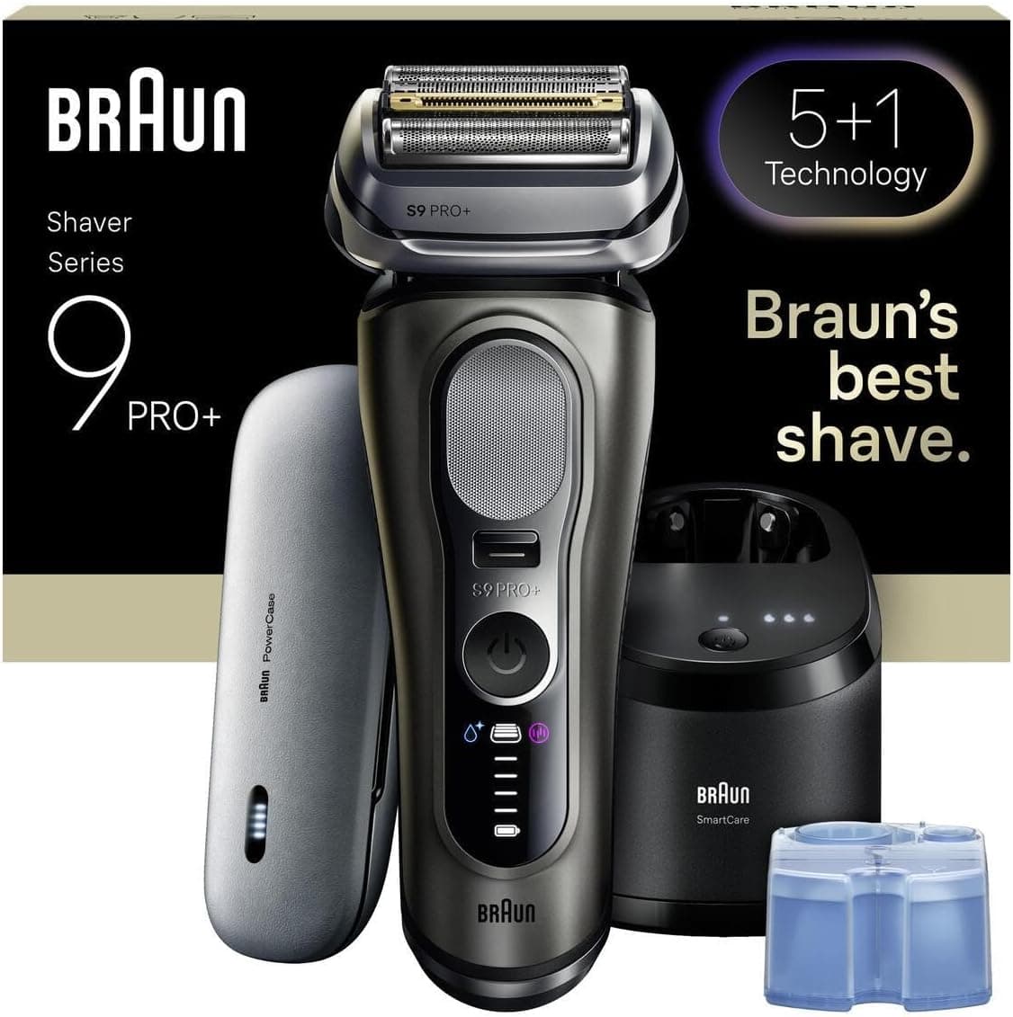 Braun Series 9 PRO+ Elektrikli Tıraş Makinesi, Islak ve Kuru, SmartCare Merkezi, 9675CC