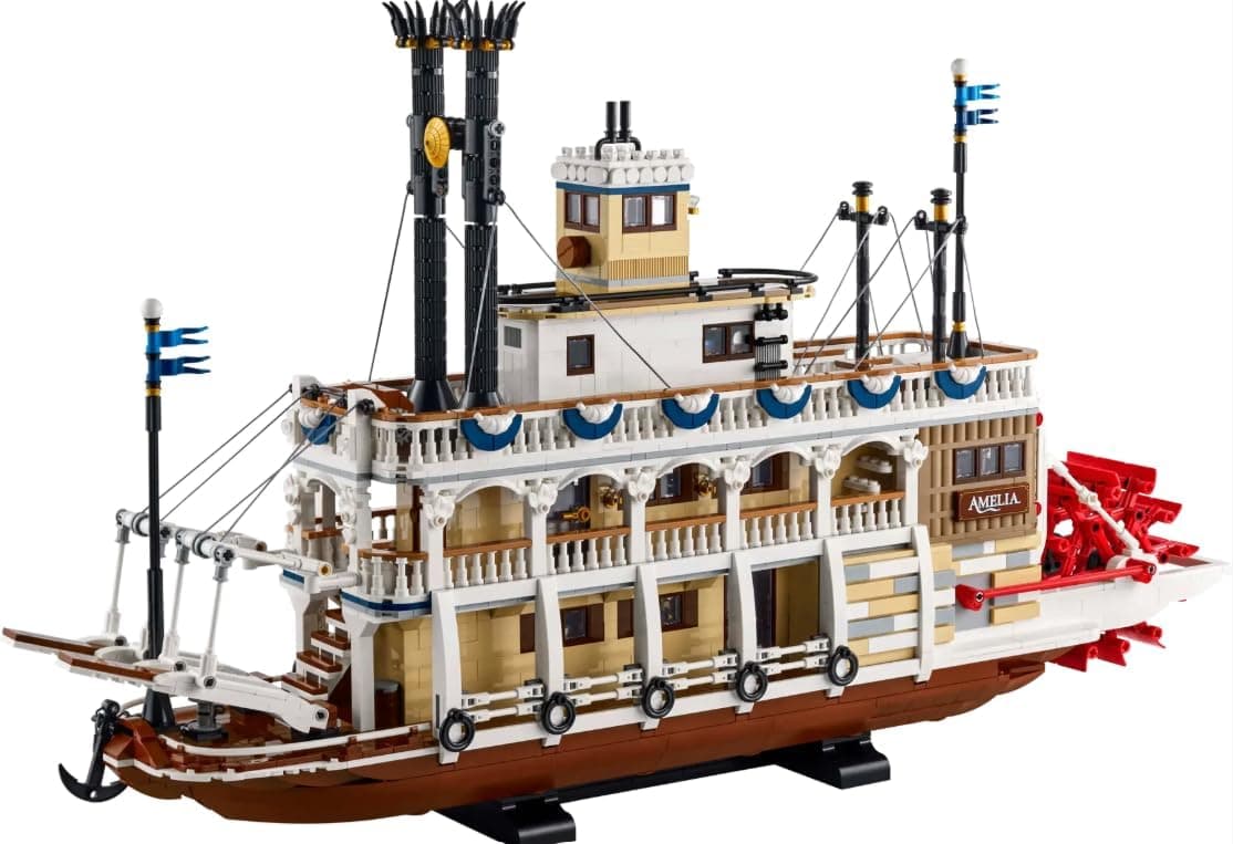 LEGO Ideas 21356 Cdiscount Mississippi Buharlı Tekne - Yetişkinler için Yapı Seti