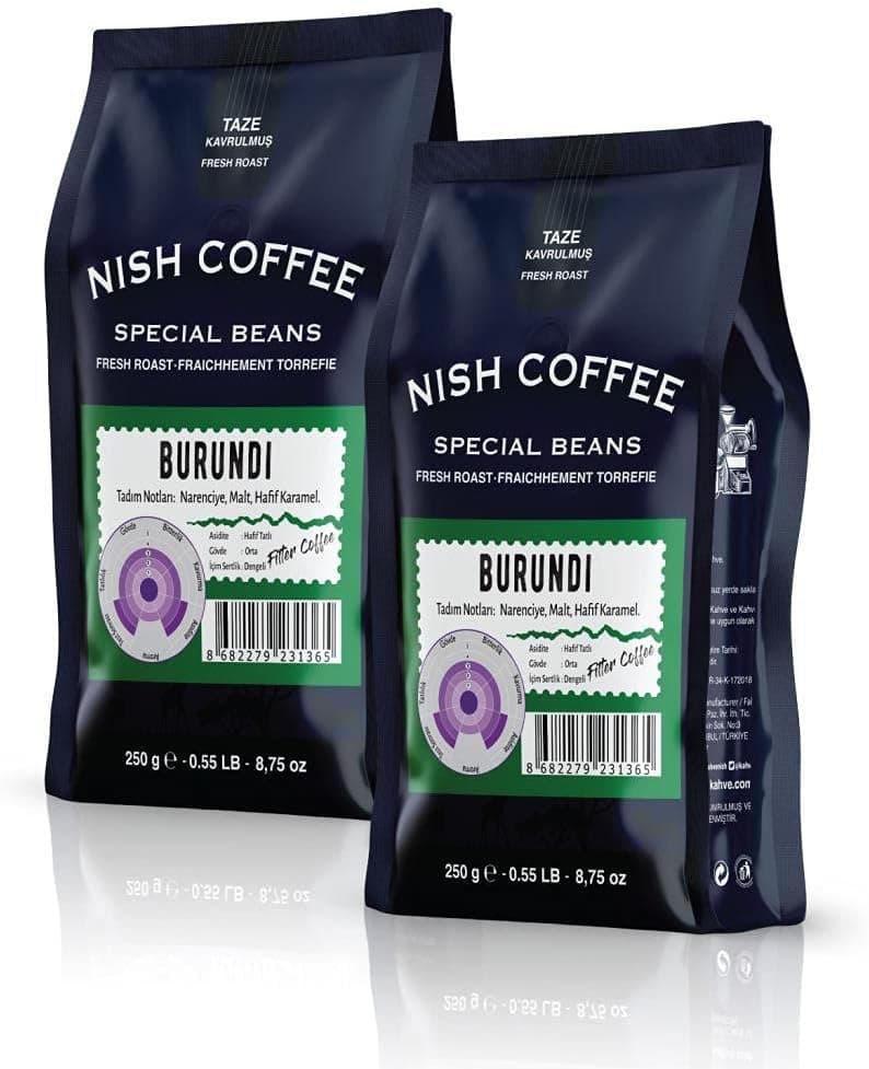 Nish Filtre Kahve Burundi 2x250 Gr - Öğütülmüş