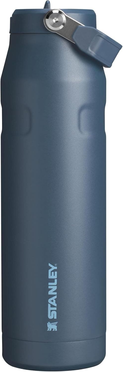 STANLEY IceFlow™ Aerolight™ Flip Straw 2.0 Pipetli Termos Su Şişesi 1.06 Litre - Lacivert | Paslanmaz Çelik