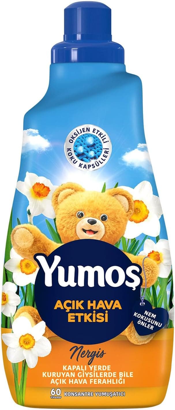 Yumoş Açık Hava Etkisi Konsantre Çamaşır Yumuşatıcısı Nergis 1440 Ml 60 Yıkama