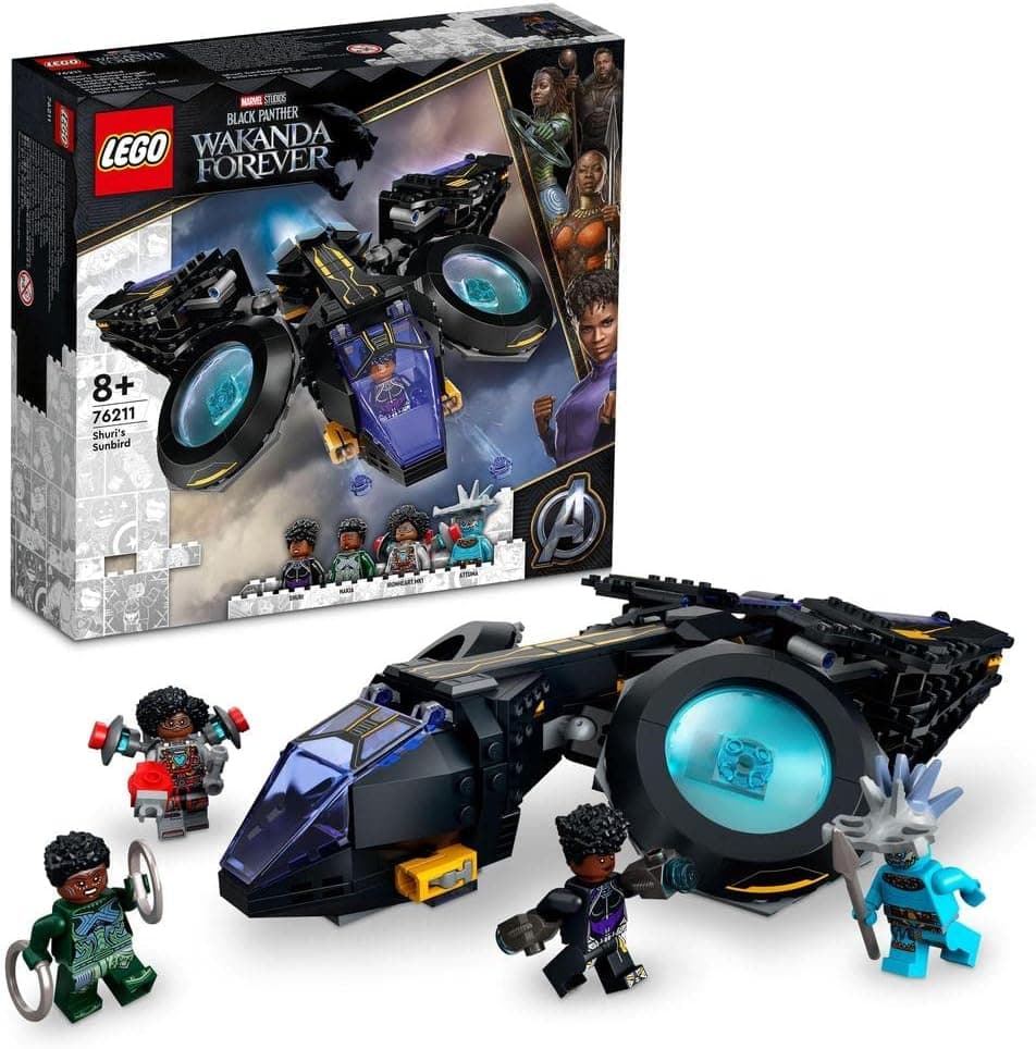 LEGO | Marvel Shurinin Güneş Kuşu 76211-8 Yaş ve Üzeri Çocuklar için Black Panther Gemisinin Oyuncak Yapım Seti (355 Parça)