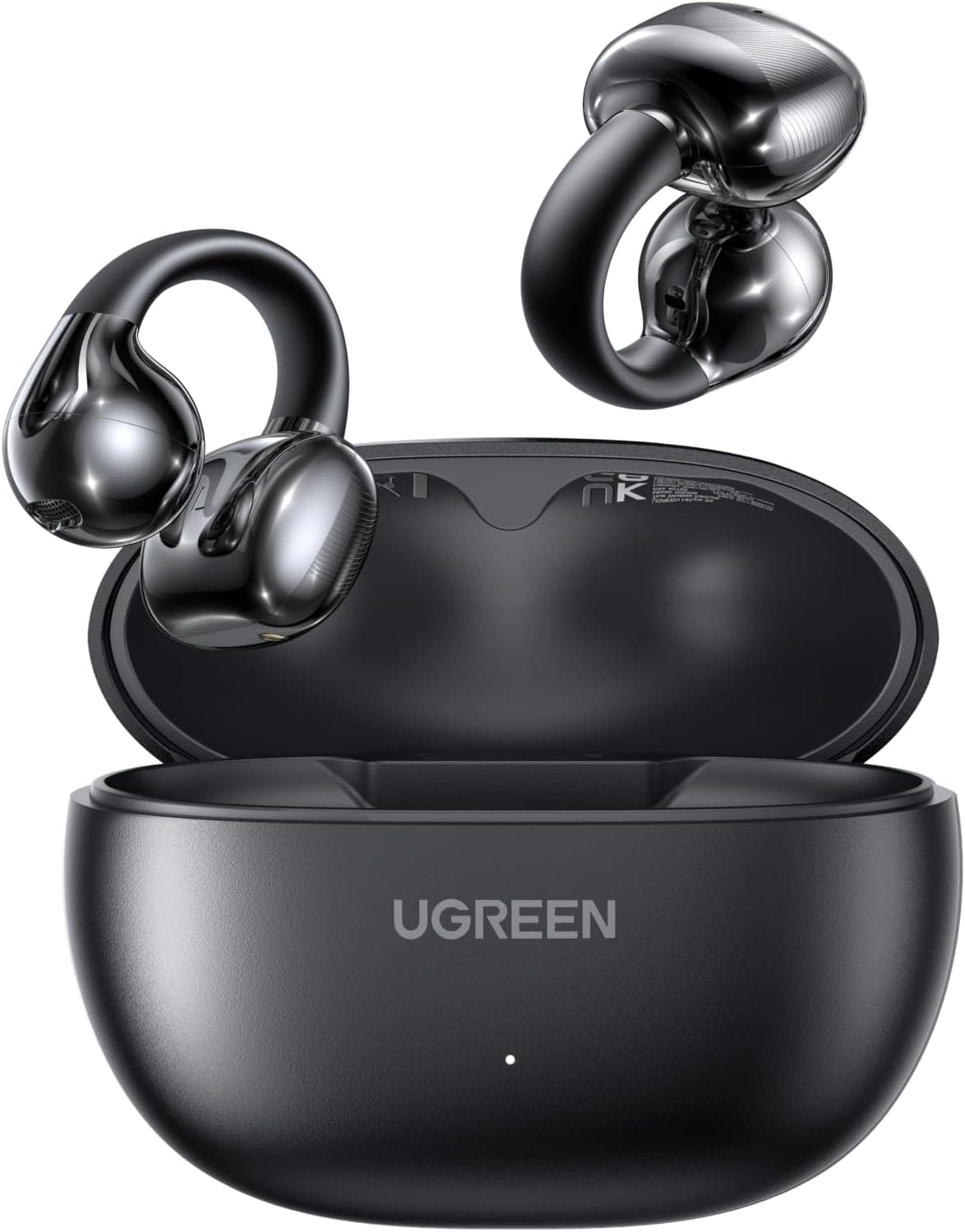 UGREEN HiTune S3 kablosuz kulaklık, Bluetooth 5.4, açık spor kulaklık, klipsli ve gürültü önleyici ENC, 30 saat çalma, hızlı şarj, USB-C, Hi-Fi, IPX5 su geçirmez, siyah