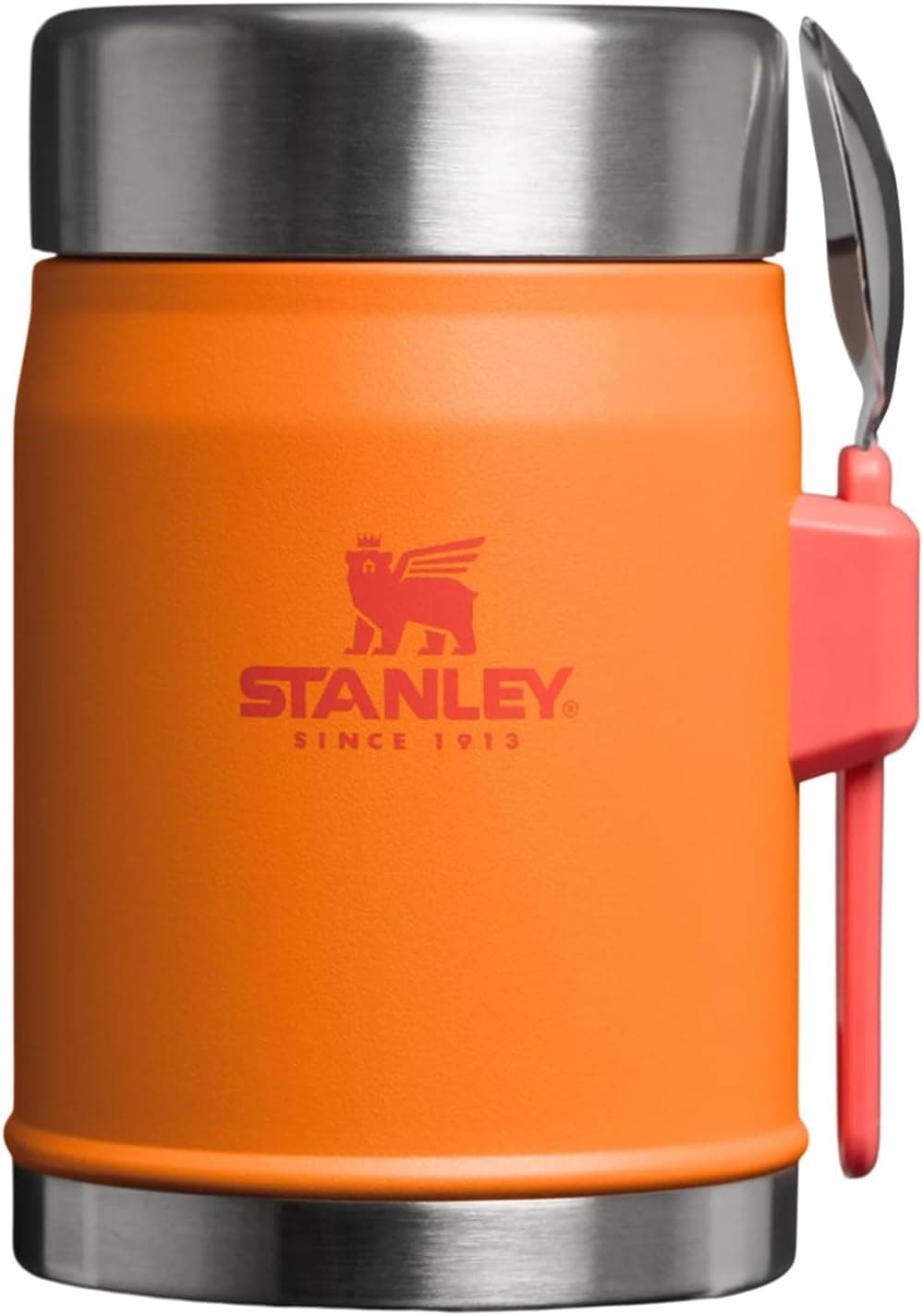 STANLEY Klasik Efsanevi Yemek Kavanozu ve Spork 0.4L (Altın Başak Mercan)