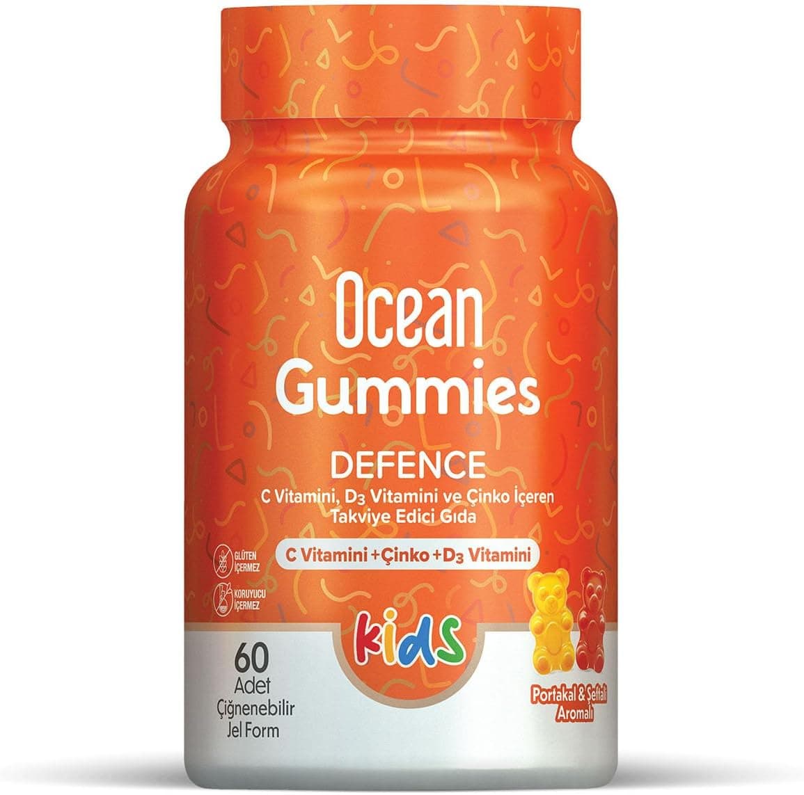 Orzax Ocean Smart Gummies Defence Çiğ. Jel Form 1 Adet (60lı)
