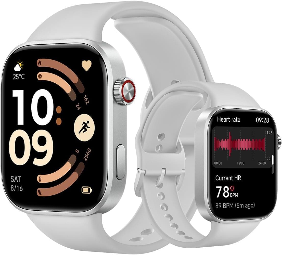 Redmi Watch 6 Akıllı Saat, 1.97 İnç AMOLED Ekran, Dahili GPS, Bluetooth Arama, 150+ Spor Modu, 5ATM Suya Dayanıklı, Gümüş Gri