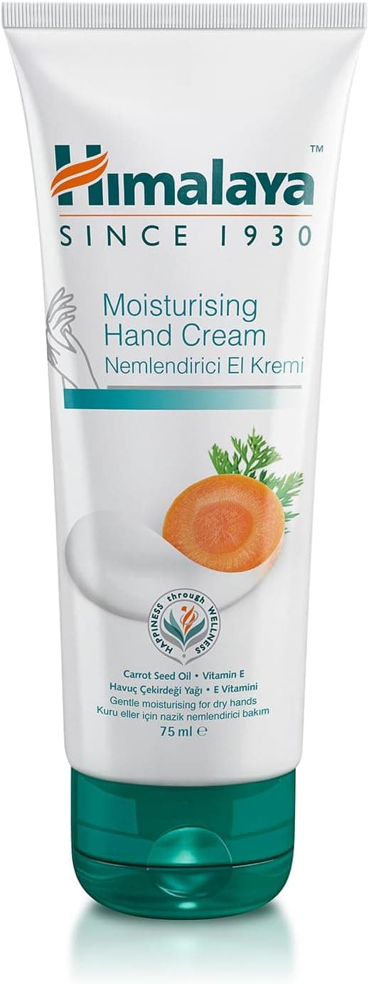 Himalaya Nemlendirici El Kremi 75 ml | Havuç Çekirdeği Yağı & E Vitamini | Tüm Ciltler