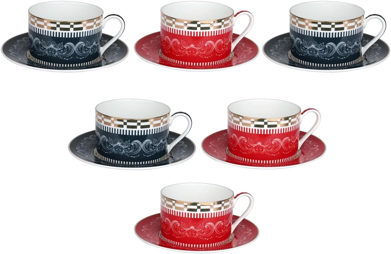 Lucky Art Lancelot Bone 6lı Cay Fincanı Seti