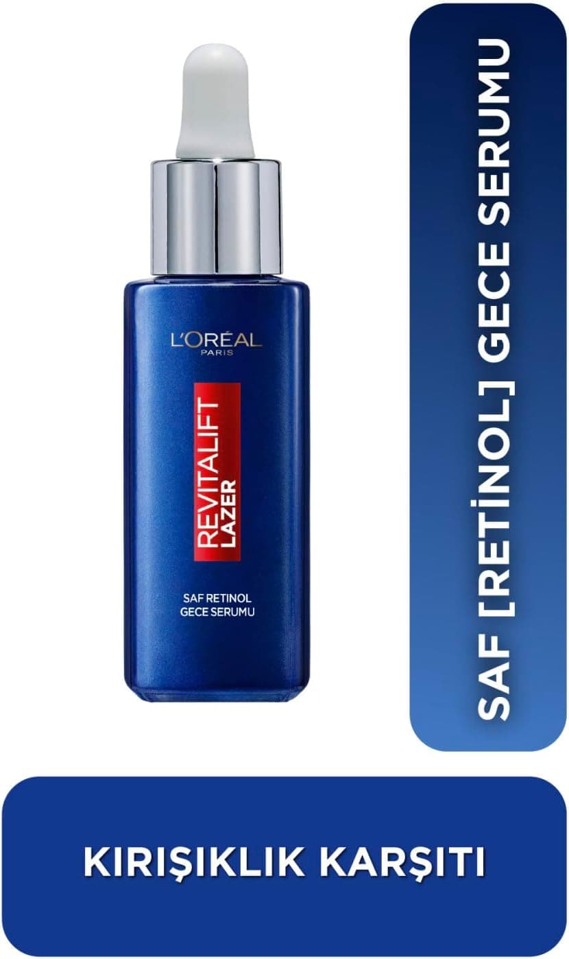 LOreal Paris Revitalift Lazer Saf Retinol Gece Serumu 1 Paket (1 x 30 ml)