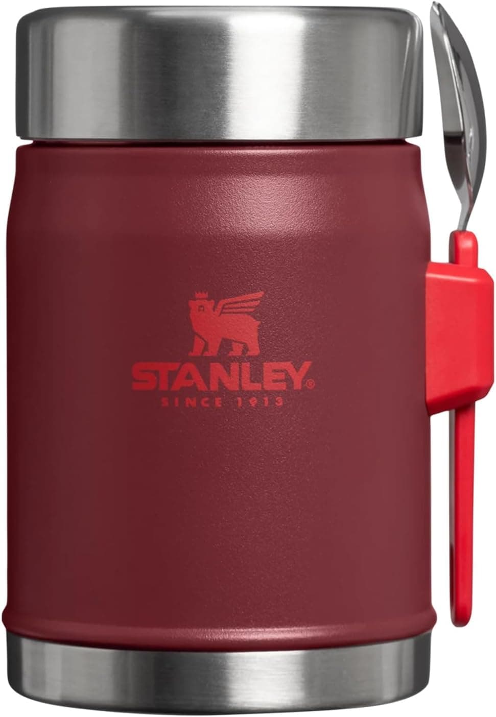 Stanley Klasik Paslanmaz Çelik Yemek Termosu Kaşıklı 0,40 LT - Cranberry