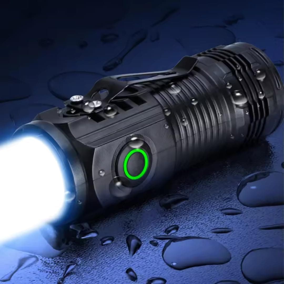 El Feneri Led Usb Şarjlı-Ultra Güçlü Parlak Mini Boy El Feneri [Enerji Sınıfı A++]Ortam Lambası Deprem,Polis,Jandarma,Za