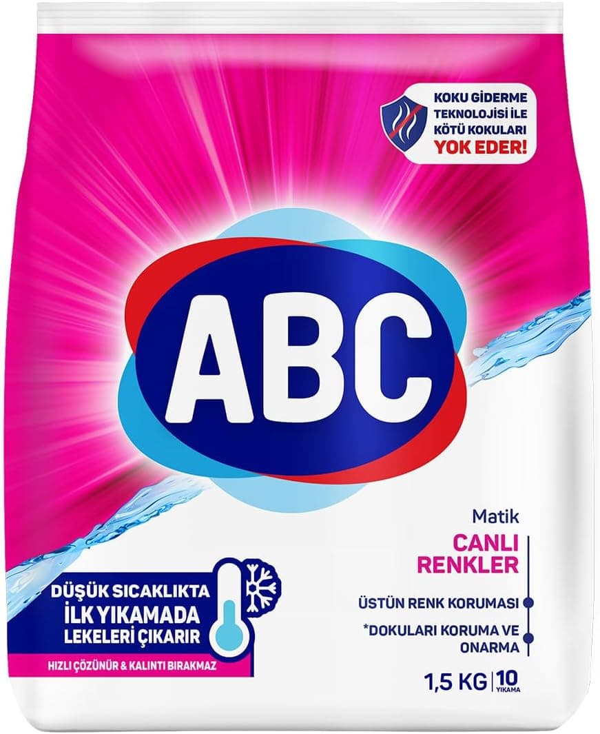 ABC DETERJAN Matik Canlı Renkler 1,5 Kg