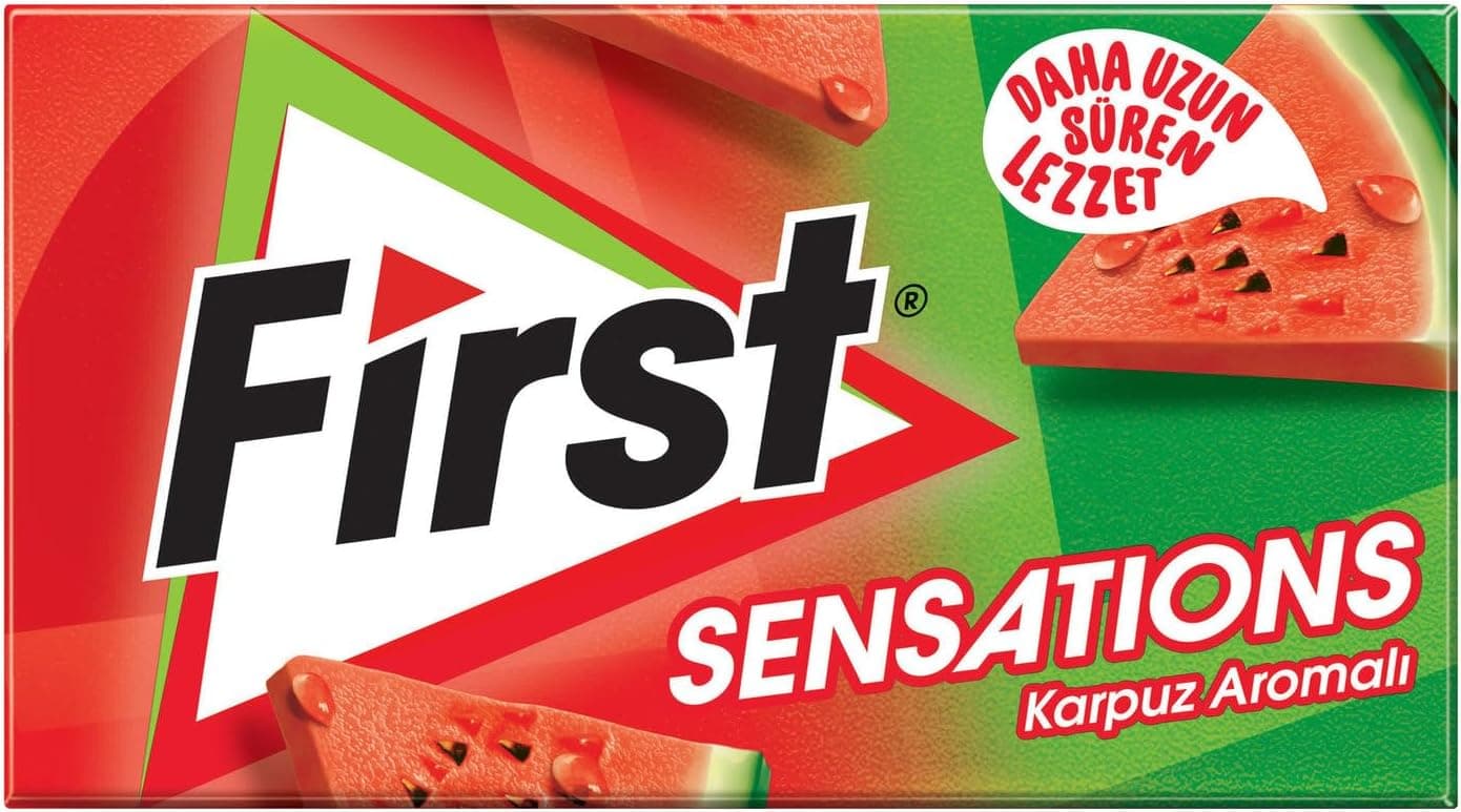 First Sensations Karpuz Aromalı Şekersiz Sakız 27g