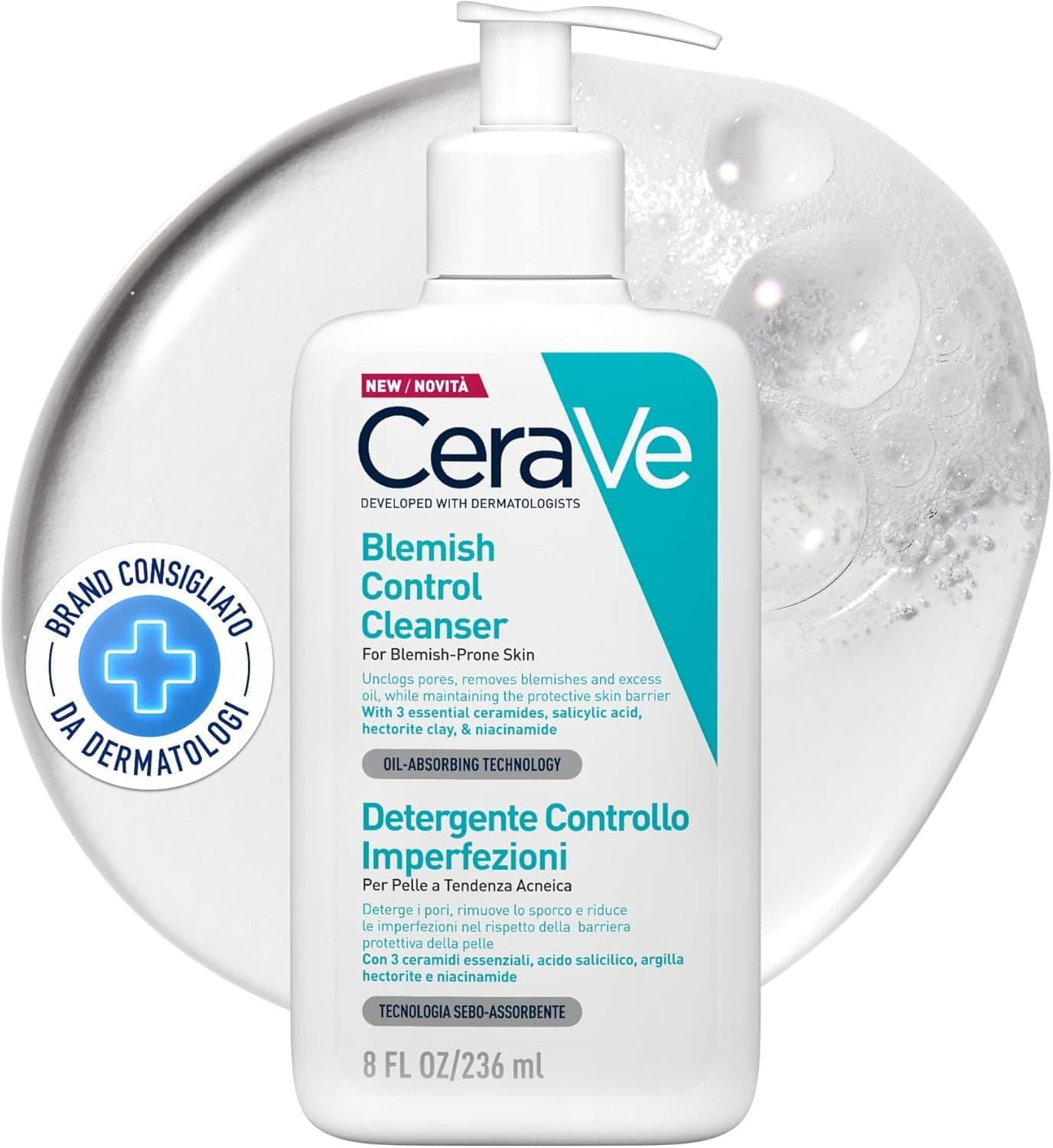 CeraVe Yağlı Ve Düzensiz Ciltler İçin Yüz Temizleme Jeli 236 ml