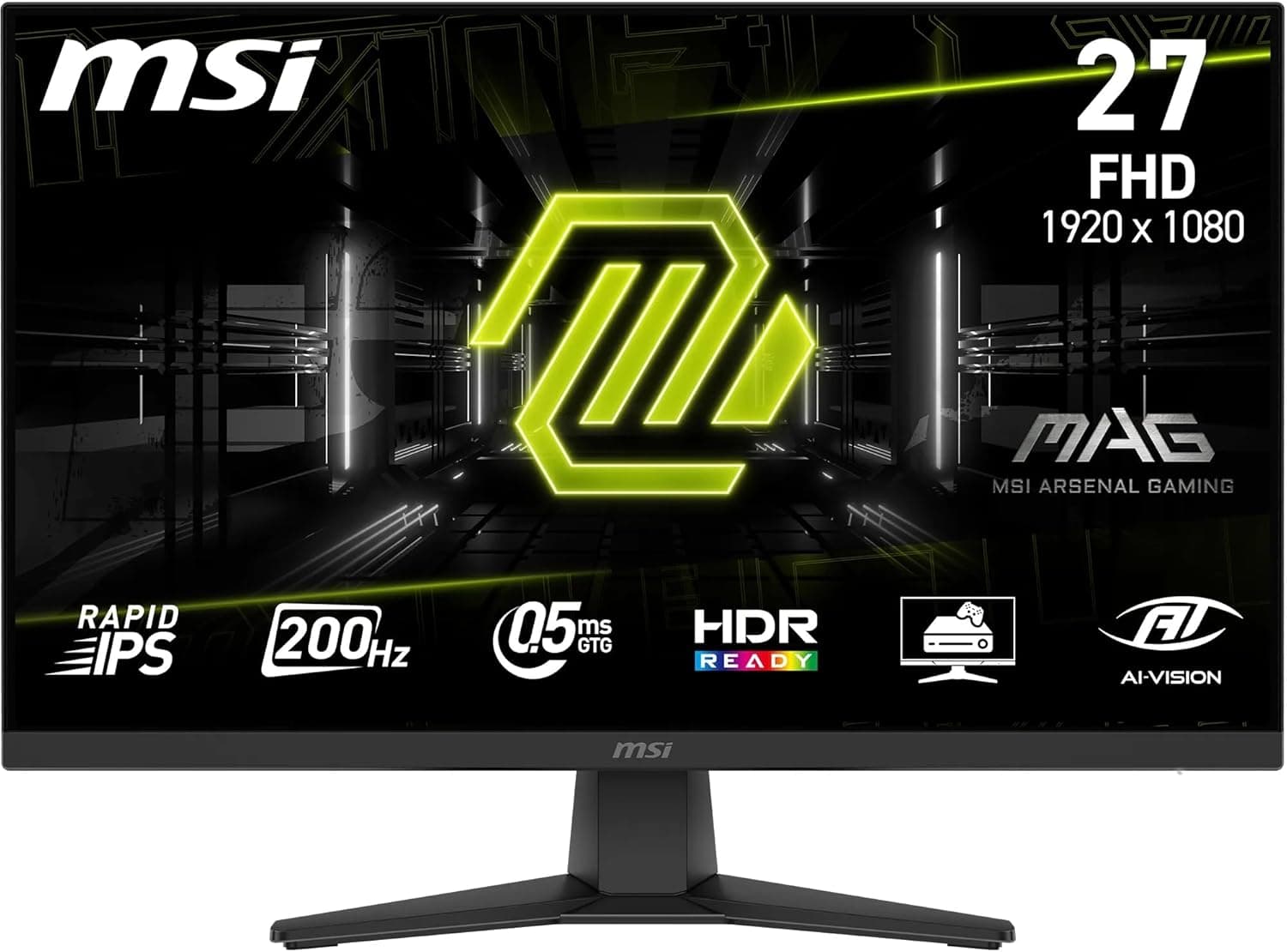 MSI MAG 272F 27 inç 200Hz 0.5ms Full HD Adaptive Sync Rapid IPS Gaming Monitör