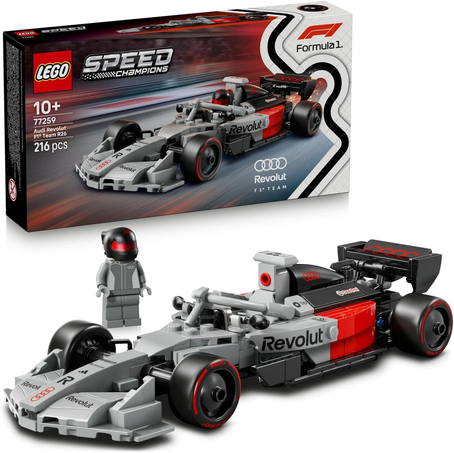LEGO Speed Champions Audi Revolut F1 Team R26 Yarış Arabası 77259